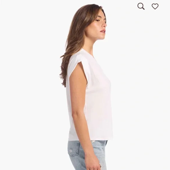 nuuds Classic White Muscle Tee - Picture 2 of 4